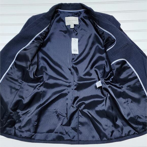 NWT Banana Republic Women's Wool Stretch Blazer Jacket - Picture 4 of 9